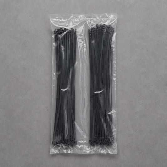 3.6 X 300mm Tie Straps - Black (100 Pcs)